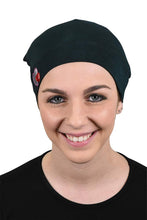 Load image into Gallery viewer, Landana Headscarves Womens Soft Sleep Cap Comfy Cancer Hat with Hearts Applique