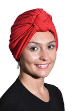 Load image into Gallery viewer, Landana Headscarves Solid Turban with Twist/Knot Front